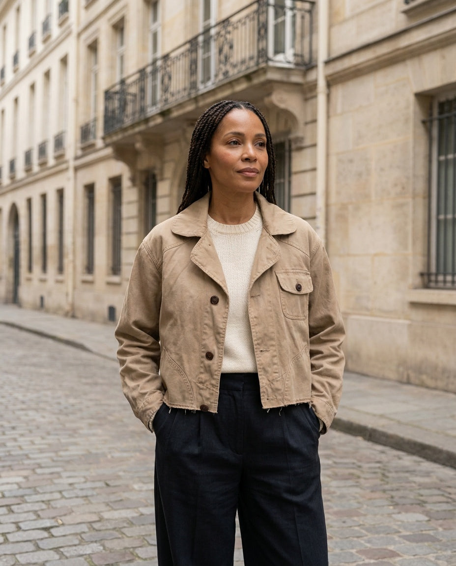 Ralph Lauren Cropped Utility Jacket Khaki/Tan/Beige - photo 4