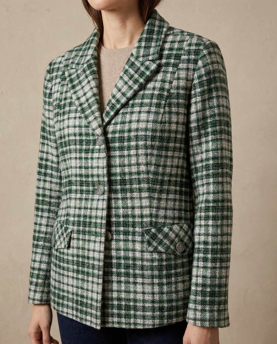 Pendleton Wool Plaid Blazer, Size 8 Petite, 1980s-1990s - photo 4