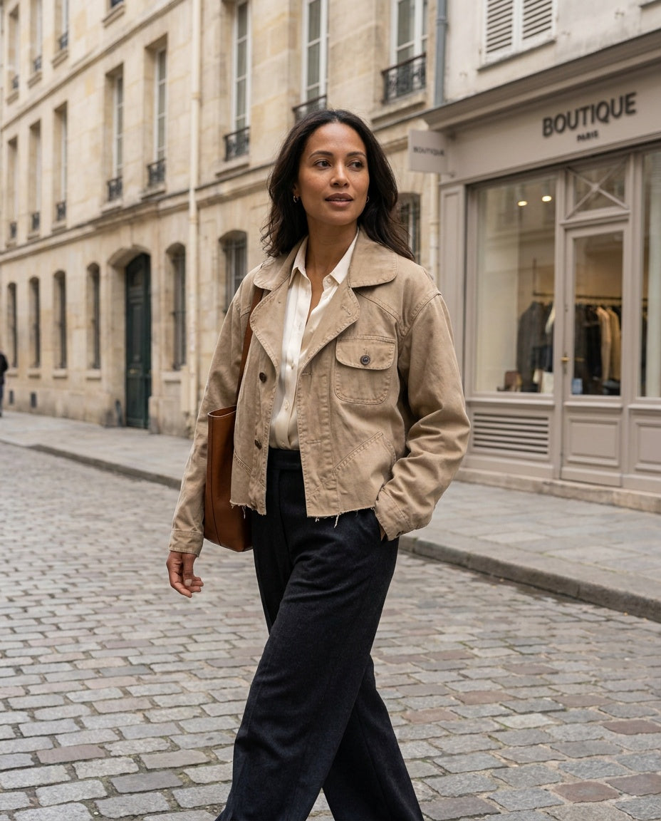 Ralph Lauren Cropped Utility Jacket Khaki/Tan/Beige - photo 5