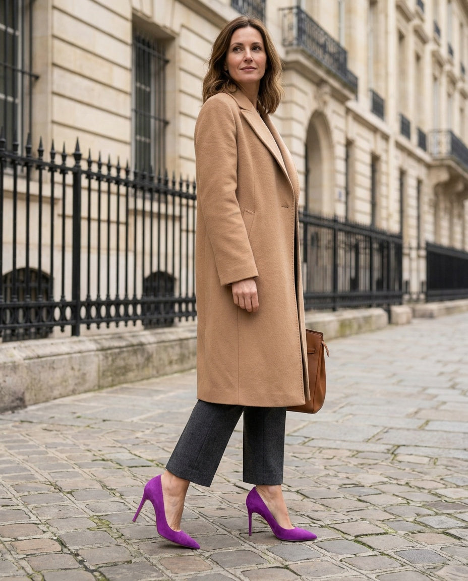 Manolo Blahnik Bright Purple Suede Pointed-Toe Stiletto Pumps - photo 5