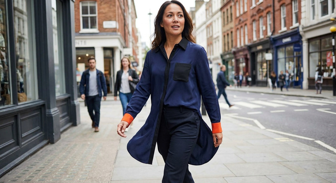 See By Chloé Longline Color-Block Silk Shirt - photo 5
