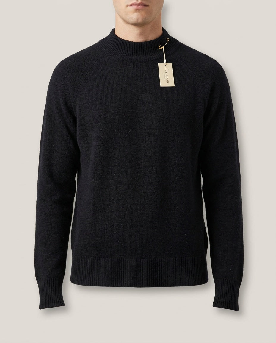 Outlander Black Mock-Neck Knit Pullover Sweater - photo 5