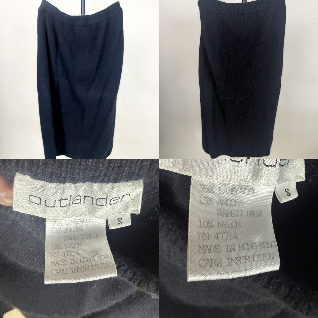 Outlander Knit Pencil Skirt - 75% Lambswool/15% Angora/10% Nylon - 1970s-1980s Era - photo 6