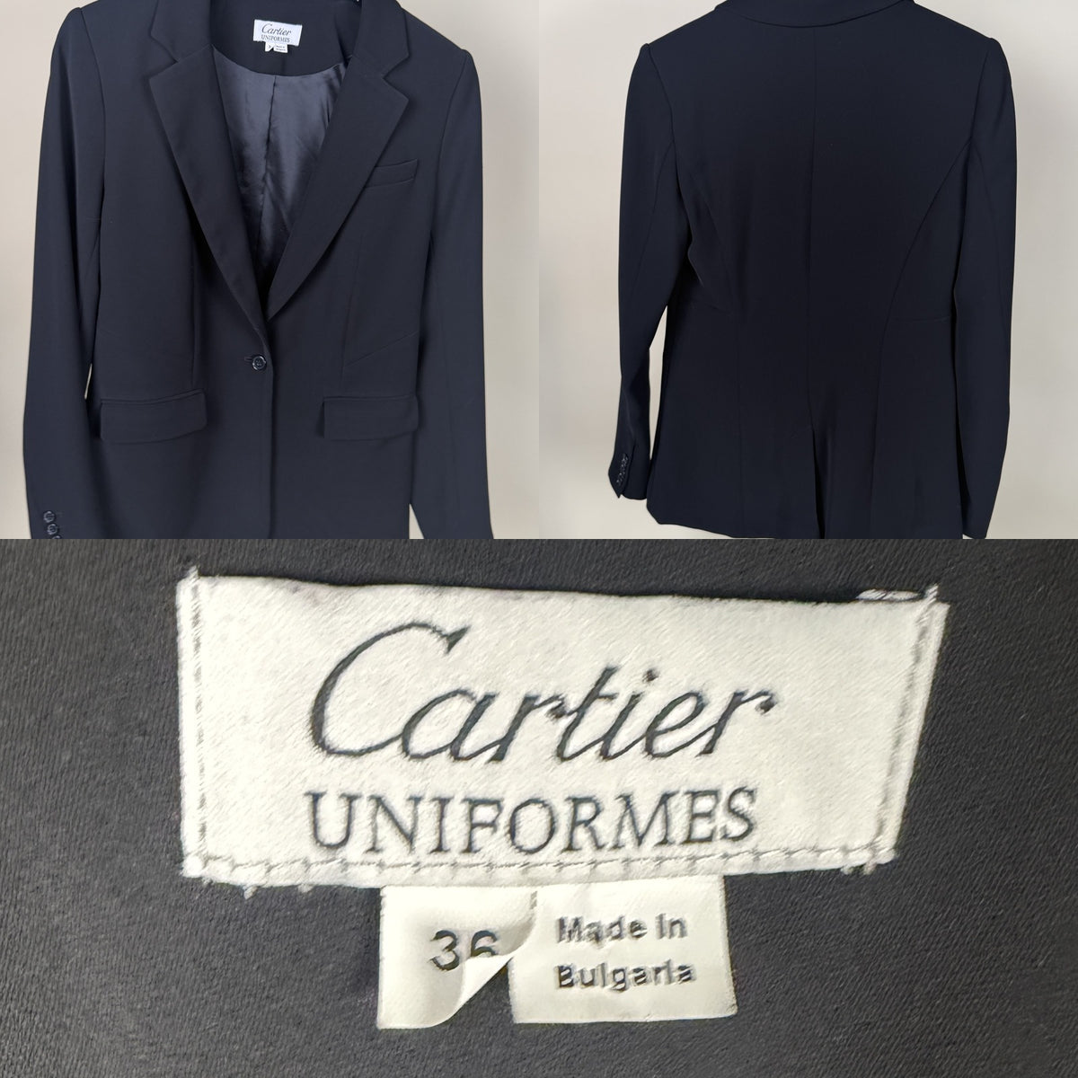 Cartier Single-Button Blazer, Black, Size 36 - photo 4