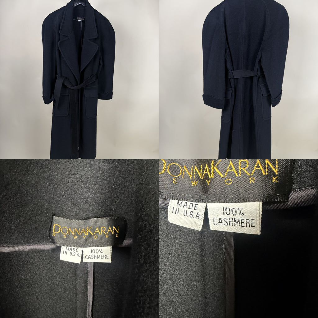 Donna Karan New York 100% Cashmere Long Belted Wrap Coat - photo 6