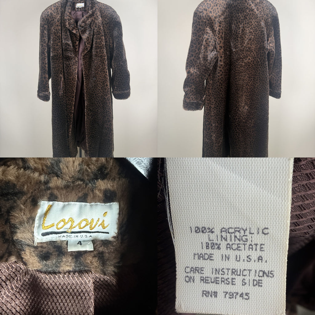 Lorovi Full-Length Faux Fur Leopard Print Coat - photo 6