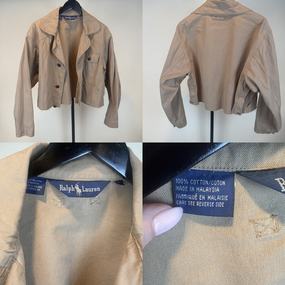 Ralph Lauren Cropped Utility Jacket Khaki/Tan/Beige - photo 6