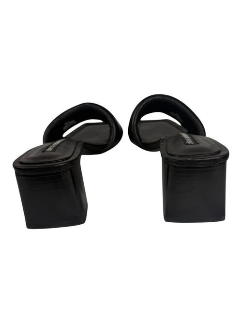 Alexander Wang Black Platform Sandals with Logo Detail