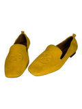 Tory Burch Yellow Suede Loafers