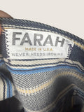 Farah Mid-20th Century Striped Trousers in Navy, Light Blue, and Yellow