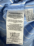 Brooks Brothers Sleeveless Shirtdress in Striped Blue and White