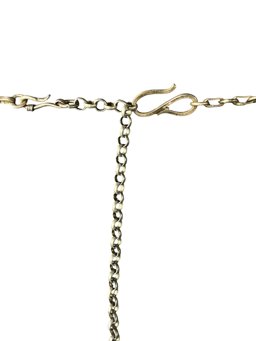 Gold Chain Necklace with Red Charms