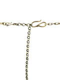 Gold Chain Necklace with Red Charms