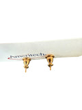 Americtech Gold-Tone Earrings with Pearl-Like Beads