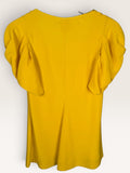 All Ra Bright Yellow Puff Sleeve Blouse