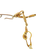 Art Deco Gold and Crystal Multi-Row Necklace