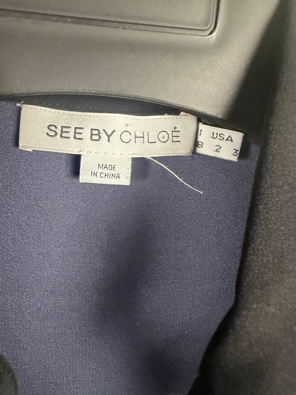 See By Chloé Longline Color-Block Silk Shirt - photo 8