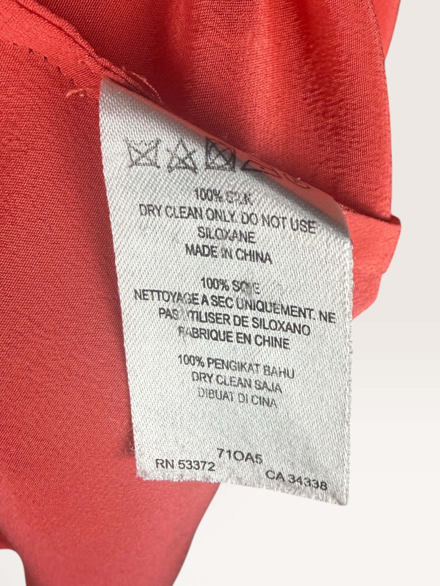 French Connection Red Top with Pocket Detail