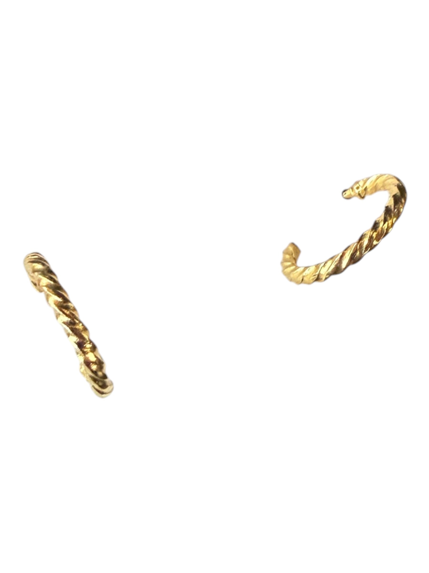 Antique Gold Twisted Metal Cufflinks