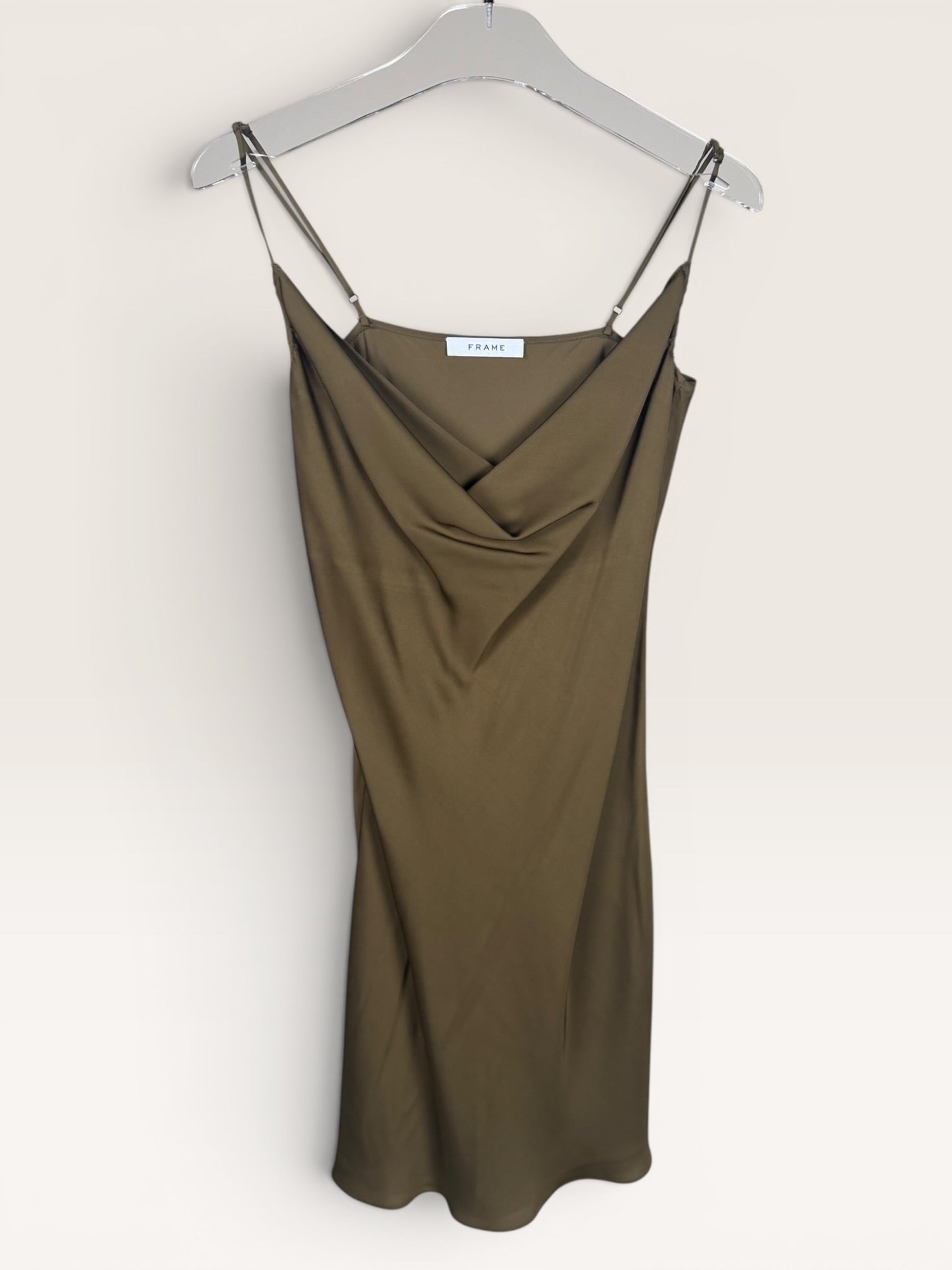 FRAME Olive Cowl Neck Slip Dress