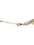 Gold Rhinestone and Pearl Necklace