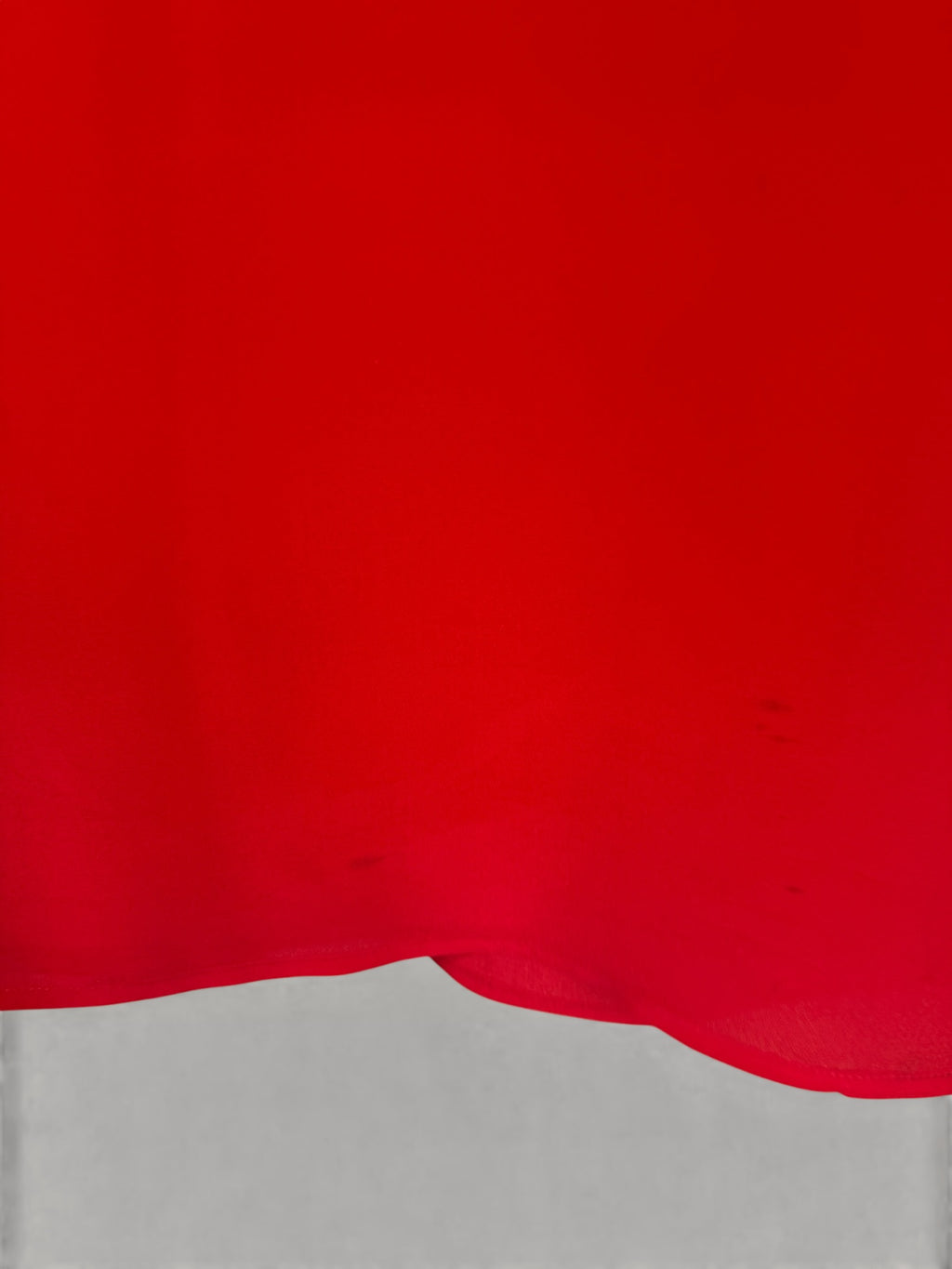 Mid-20th Century Red Silk Blouse with Button Front
