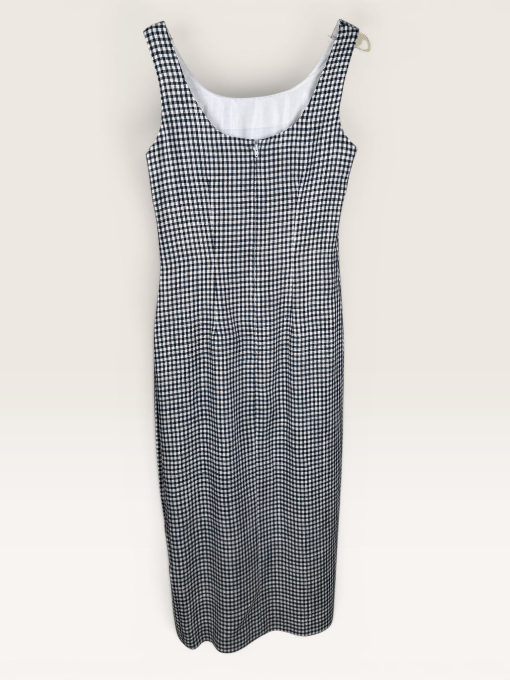 Body English Black and White Gingham Sleeveless Dress