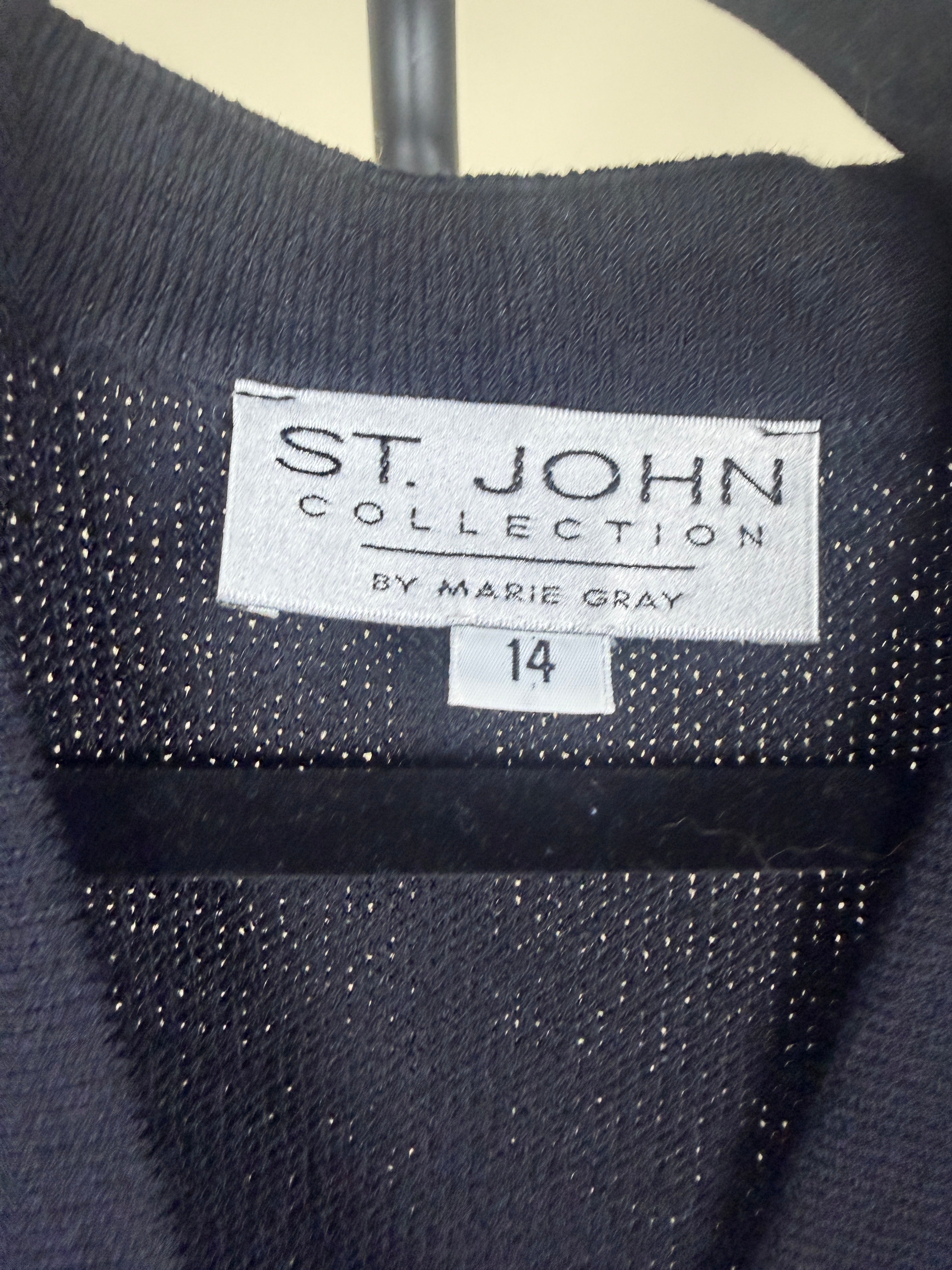 St. John Collection by Marie Gray Mixed-Media Cardigan with Abstract Floral Print - photo 8