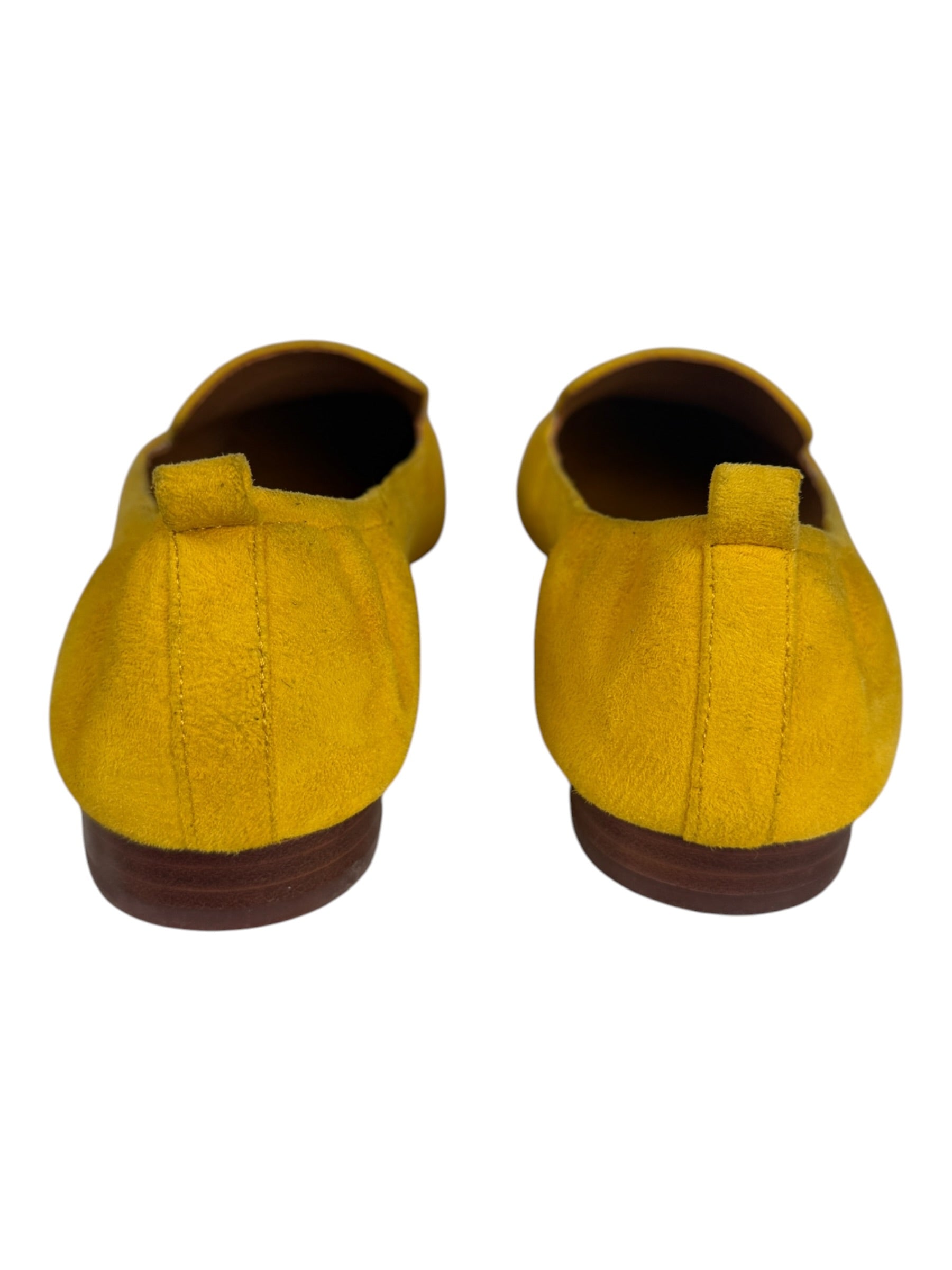 Tory Burch Yellow Suede Loafers