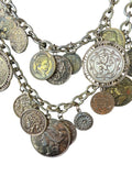 Vintage Silver and Gold Charm Necklace