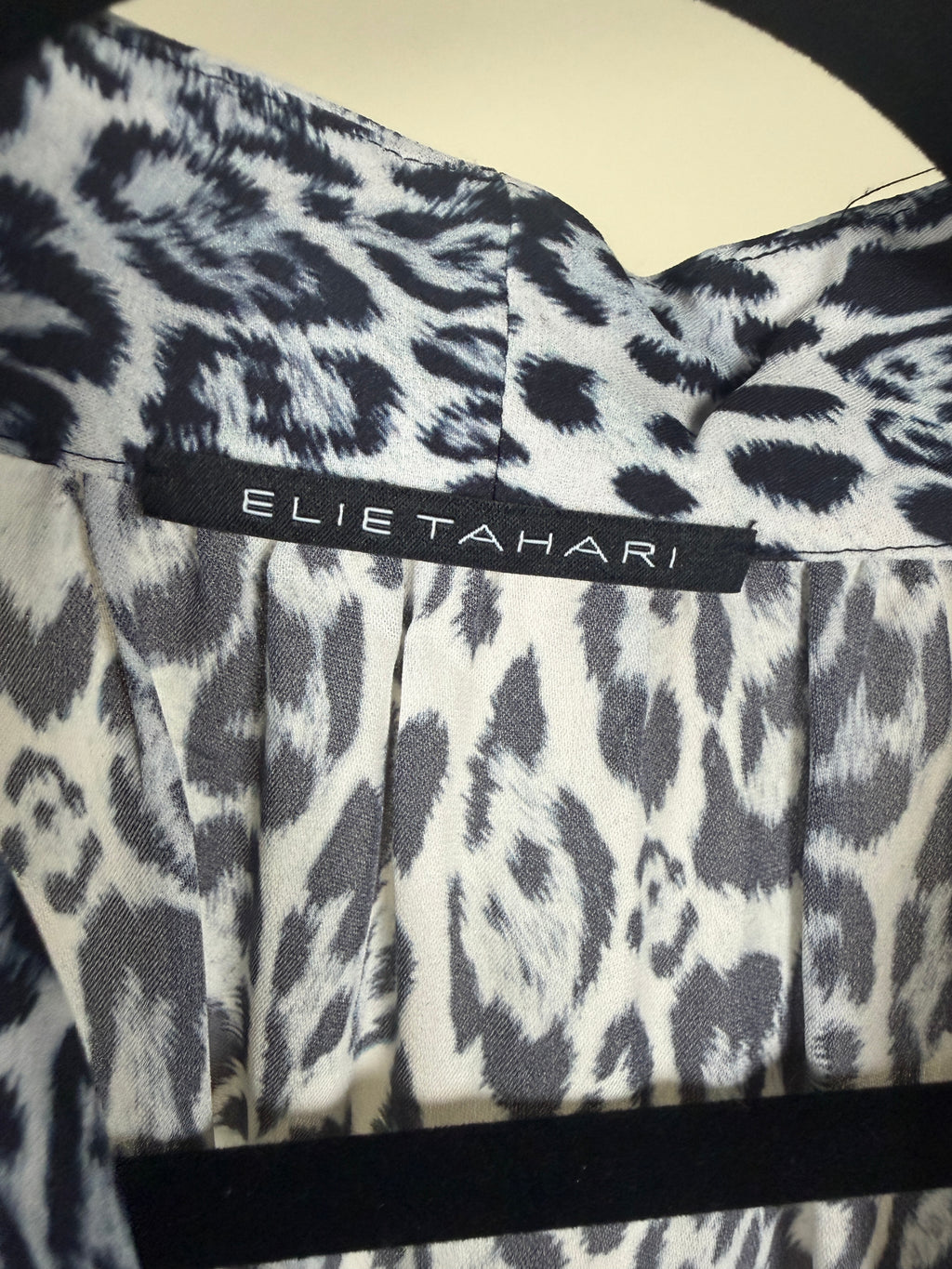 Elie Tahari Sleeveless Silk Blouse in Leopard Print - photo 8