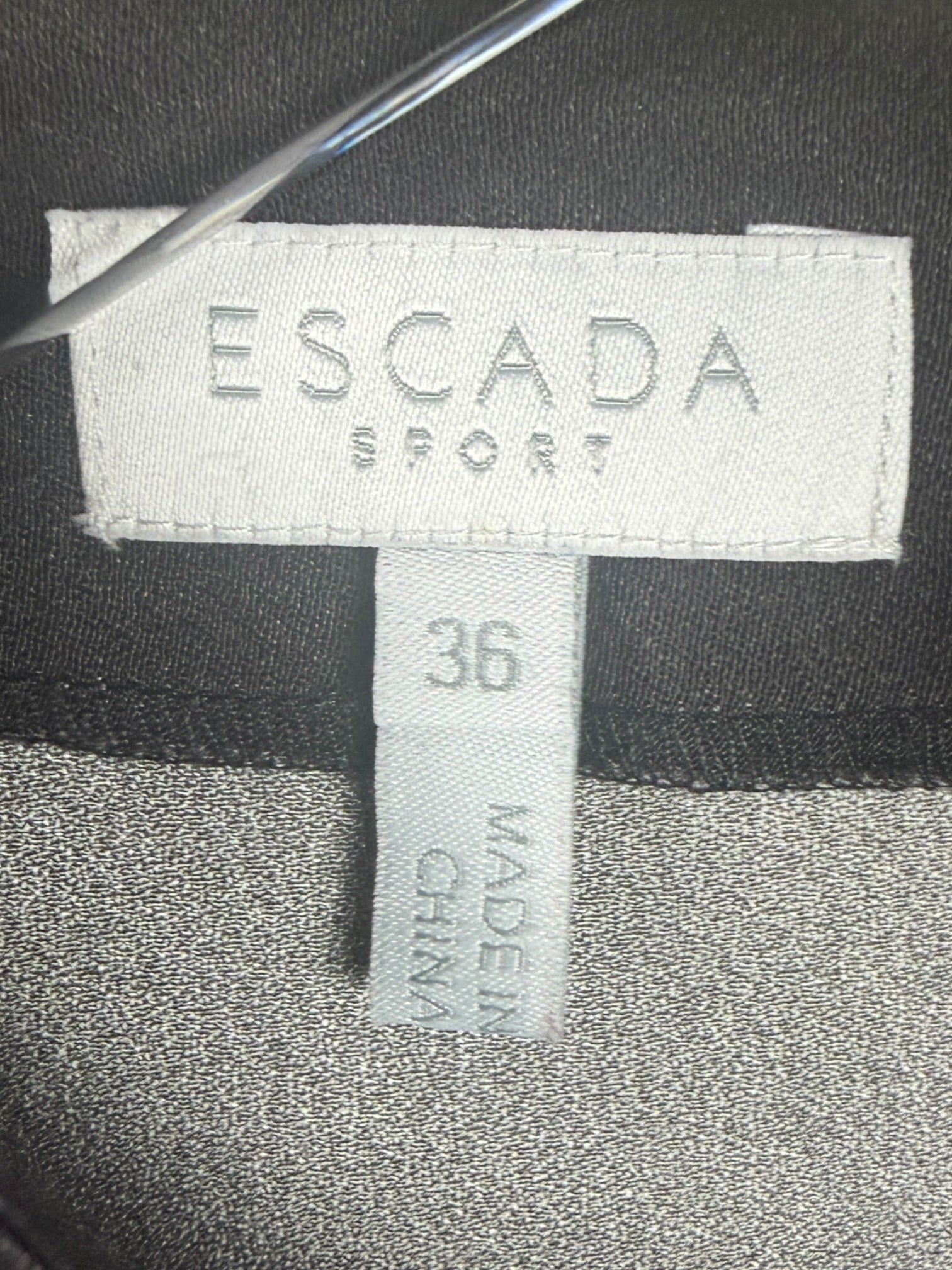 Escada Sport Black Snake Print Bodycon Dress