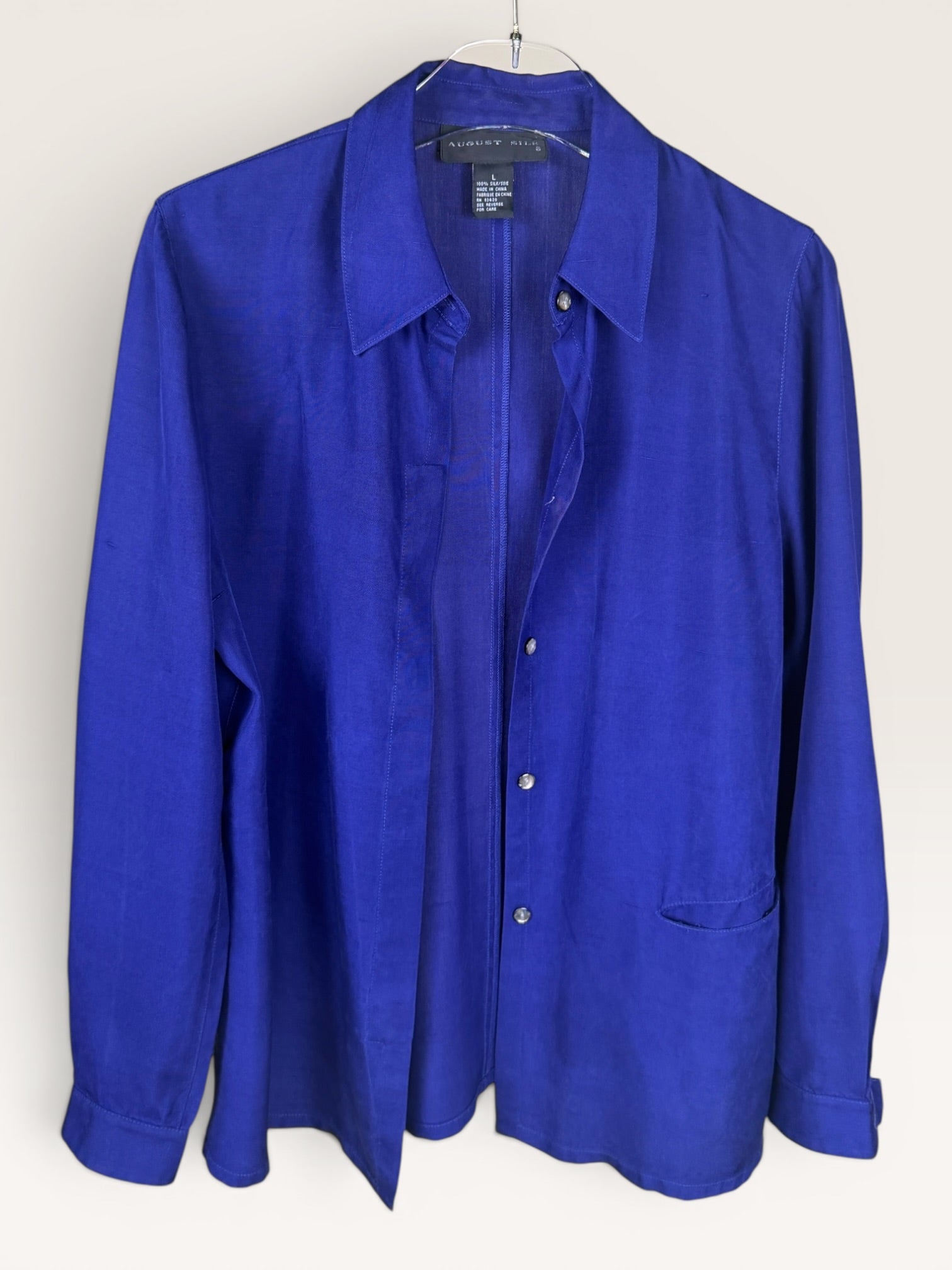 August Silk Blue Vintage Jacket