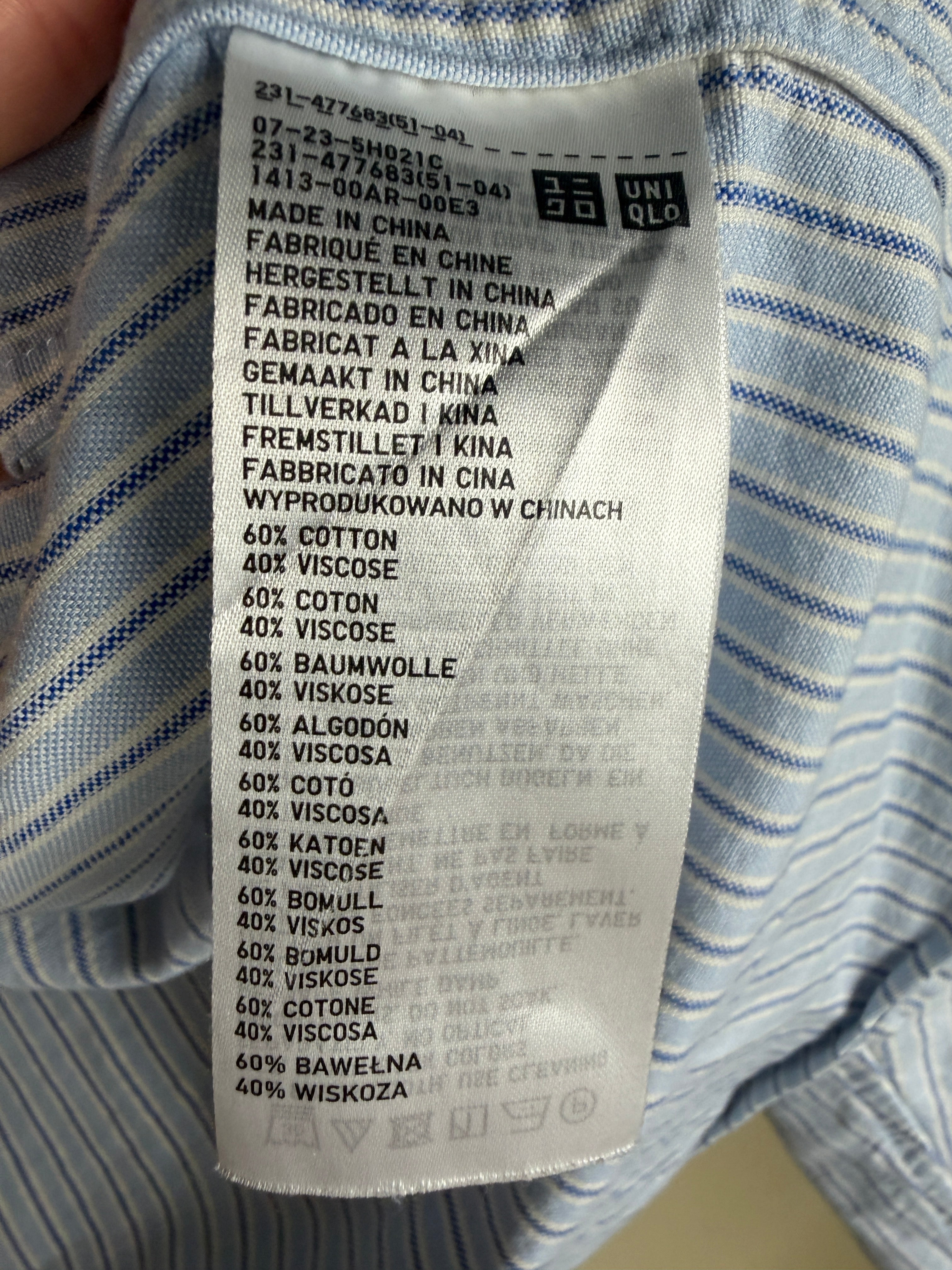 JW Anderson x Uniqlo Cropped Striped Button-Down Shirt - photo 9