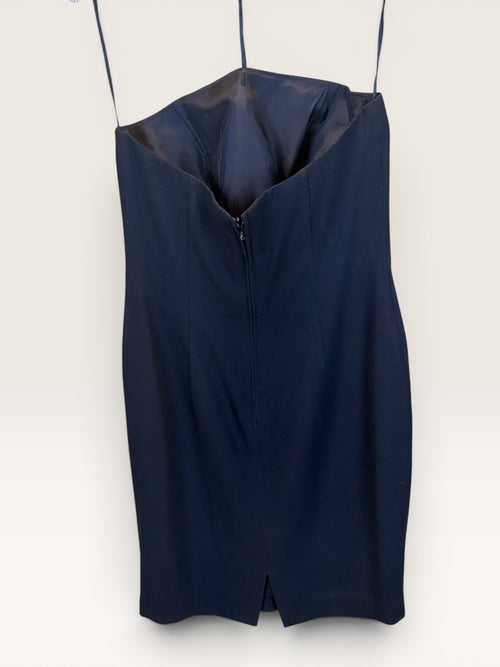 A.J. Bari Black Sleeveless Dress, 1980s