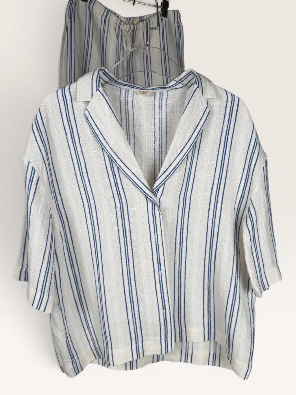 Faherity Striped Linen Shirt and Pants Set