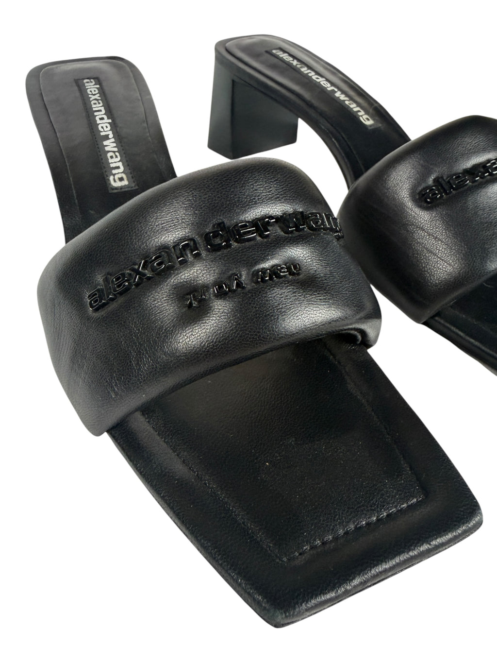 Alexander Wang Black Platform Sandals with Logo Detail