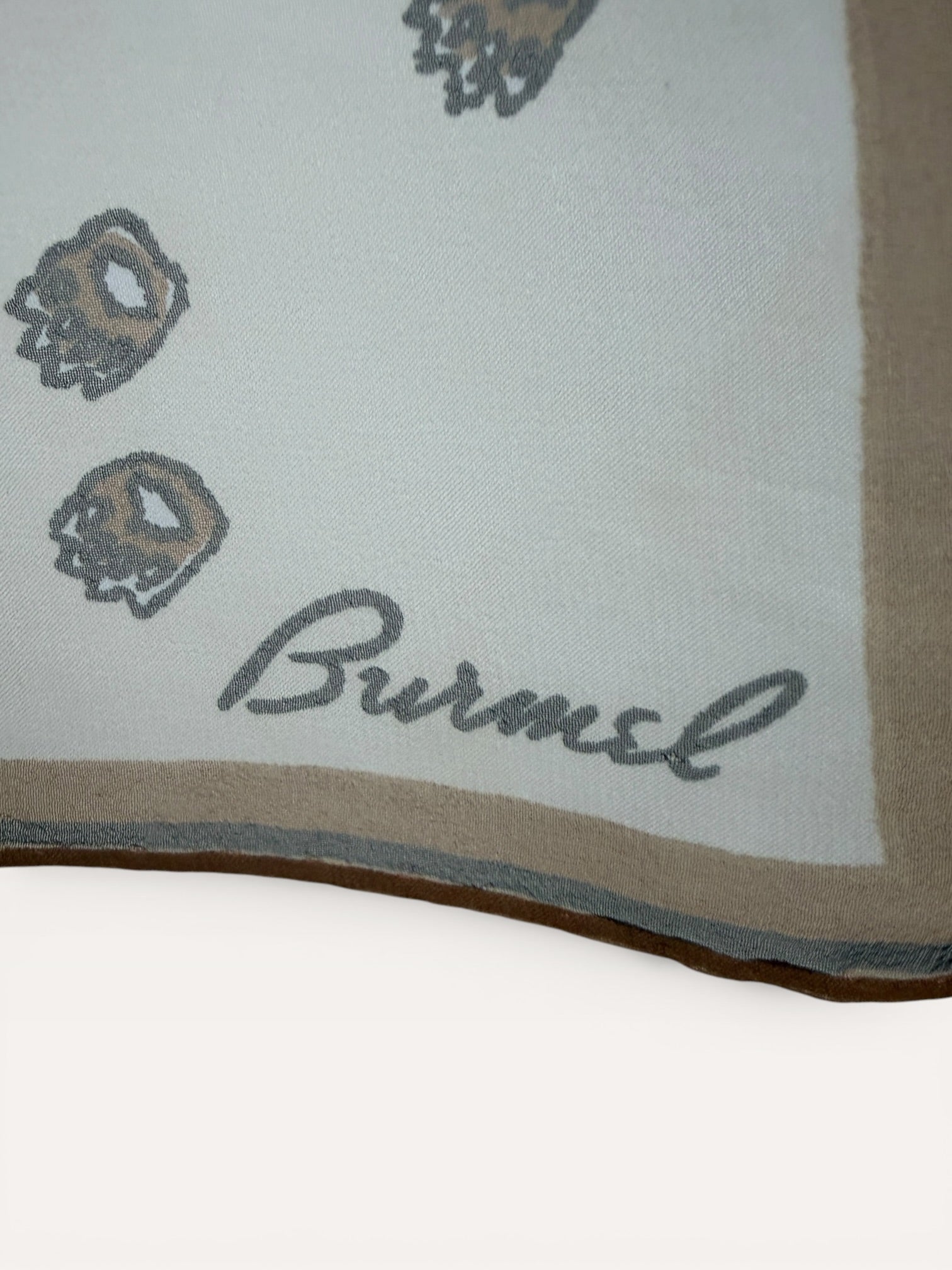 Brunel Leopard Print Scarf with Paw Pattern