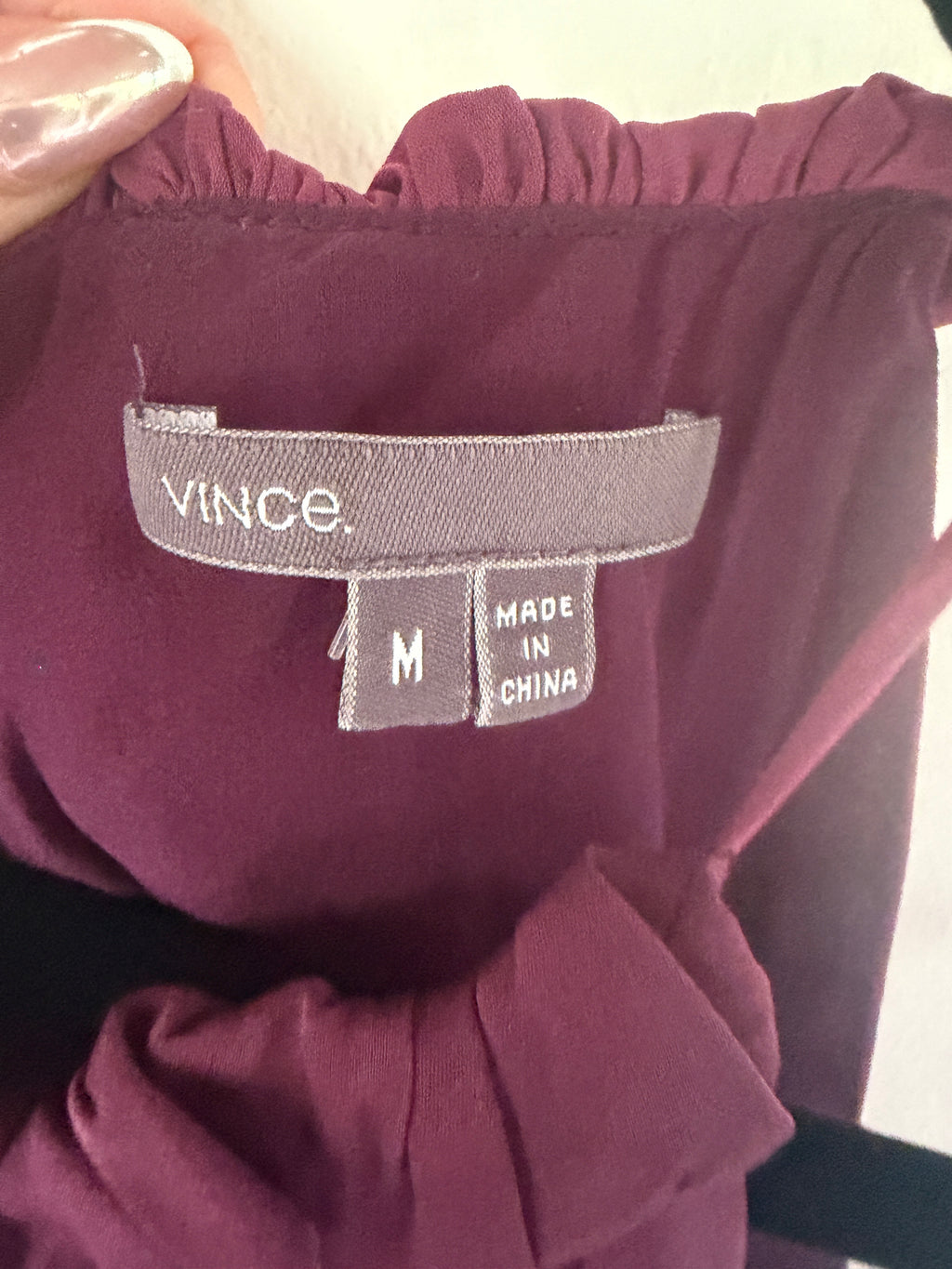 Vince Ombre Silk Midi Dress in Deep Plum to Hot Pink Gradient - photo 6