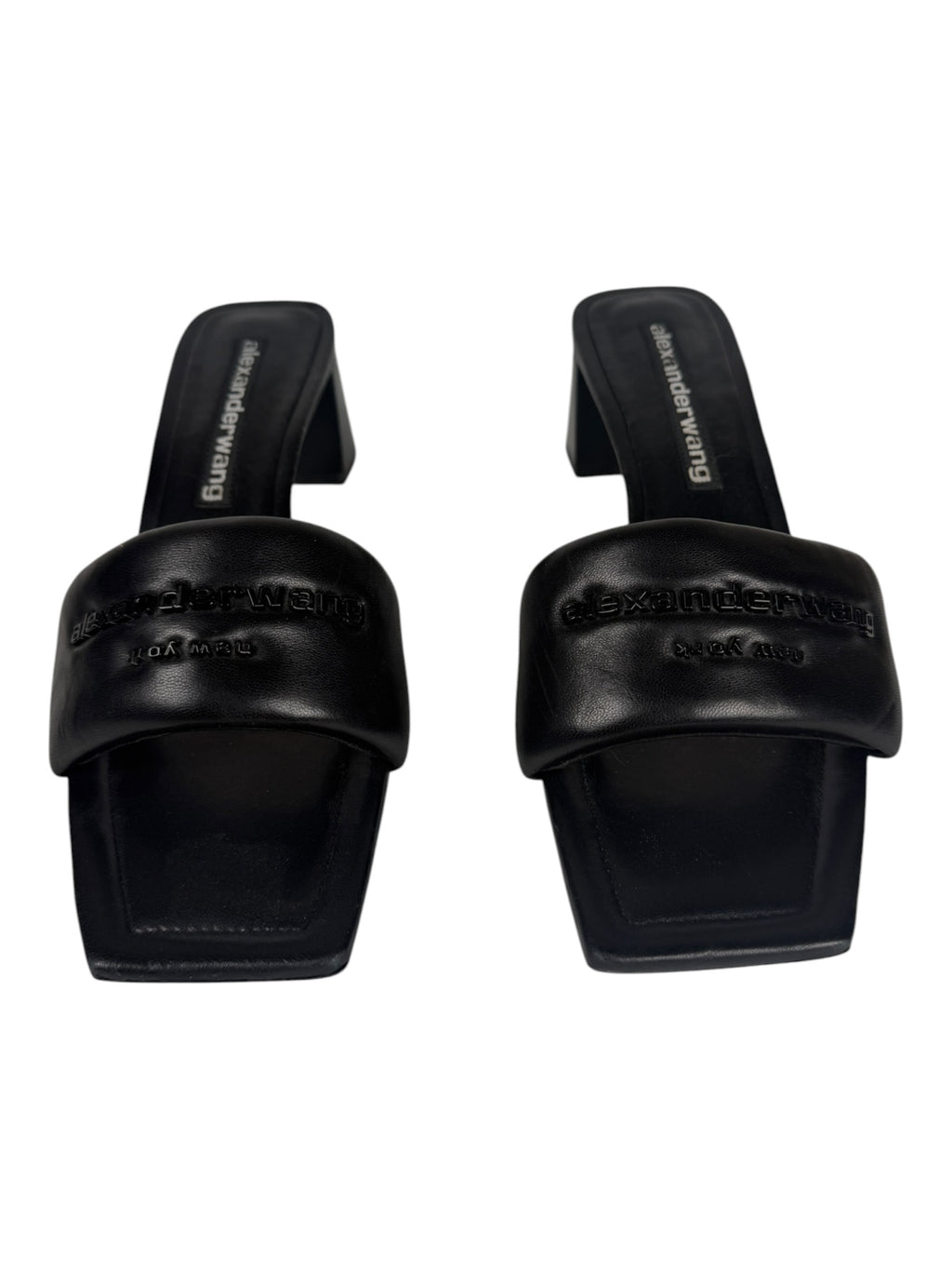 Alexander Wang Black Platform Sandals with Logo Detail