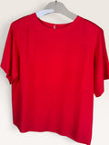 Red Silk Blouse 1980s-1990s