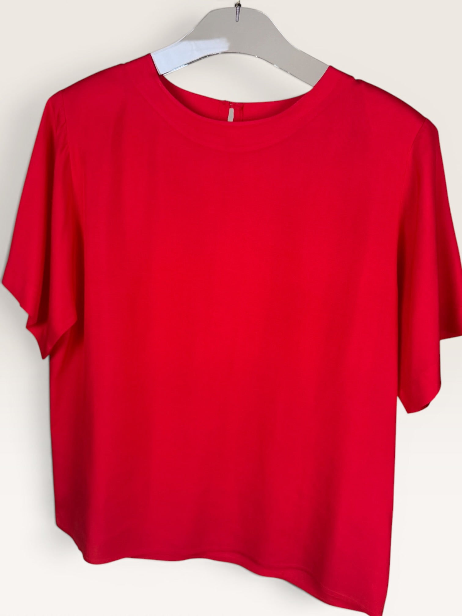 Red Silk Blouse 1980s-1990s