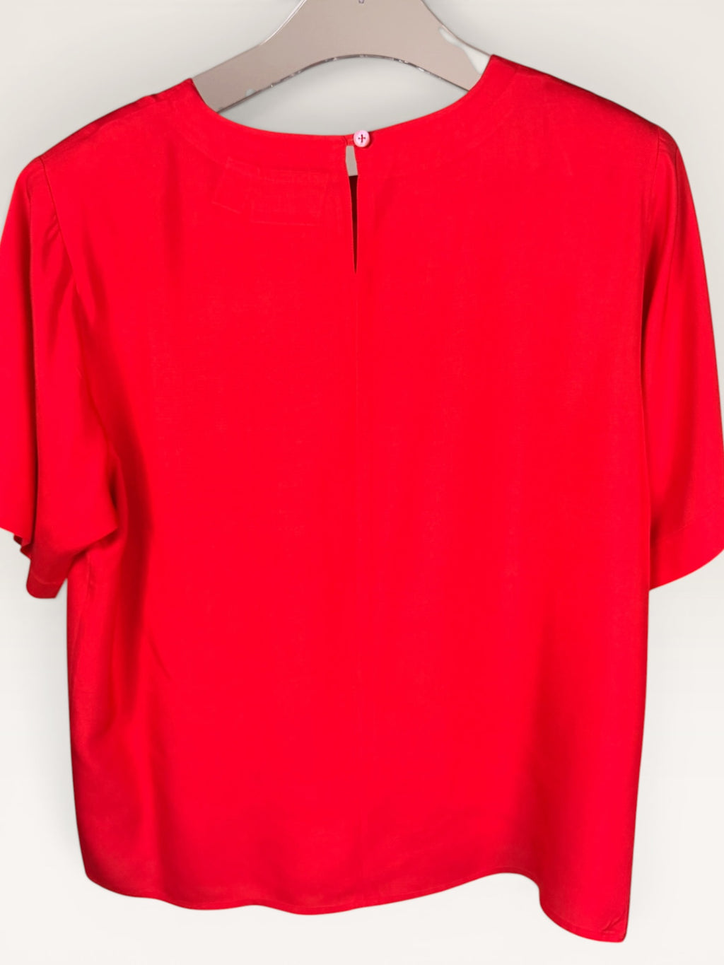 Red Silk Blouse 1980s-1990s