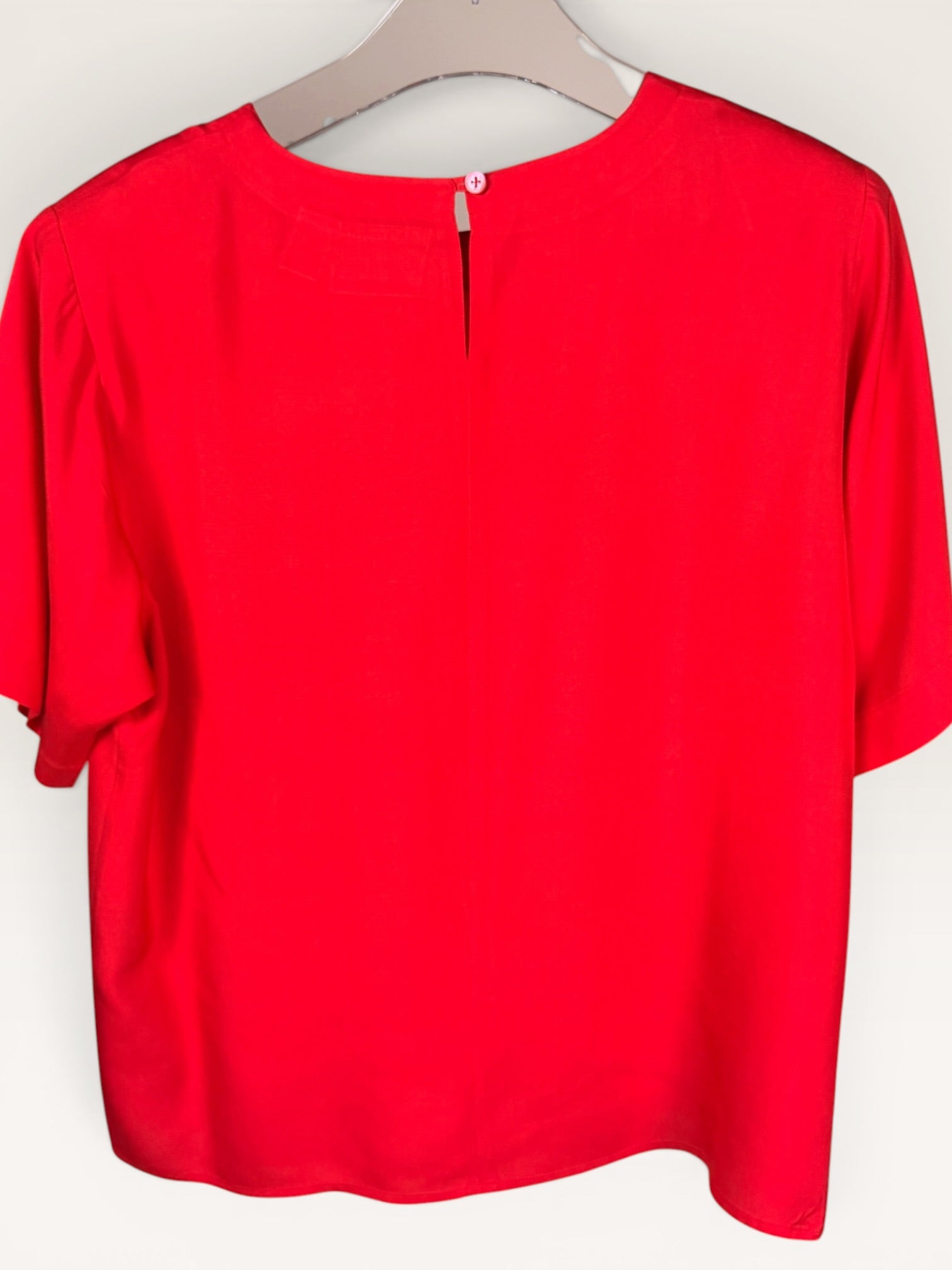 Red Silk Blouse 1980s-1990s