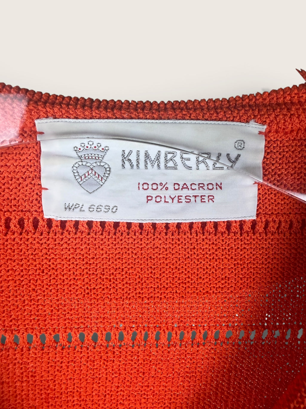 Kimberley Orange Striped Collared Knit Shirt