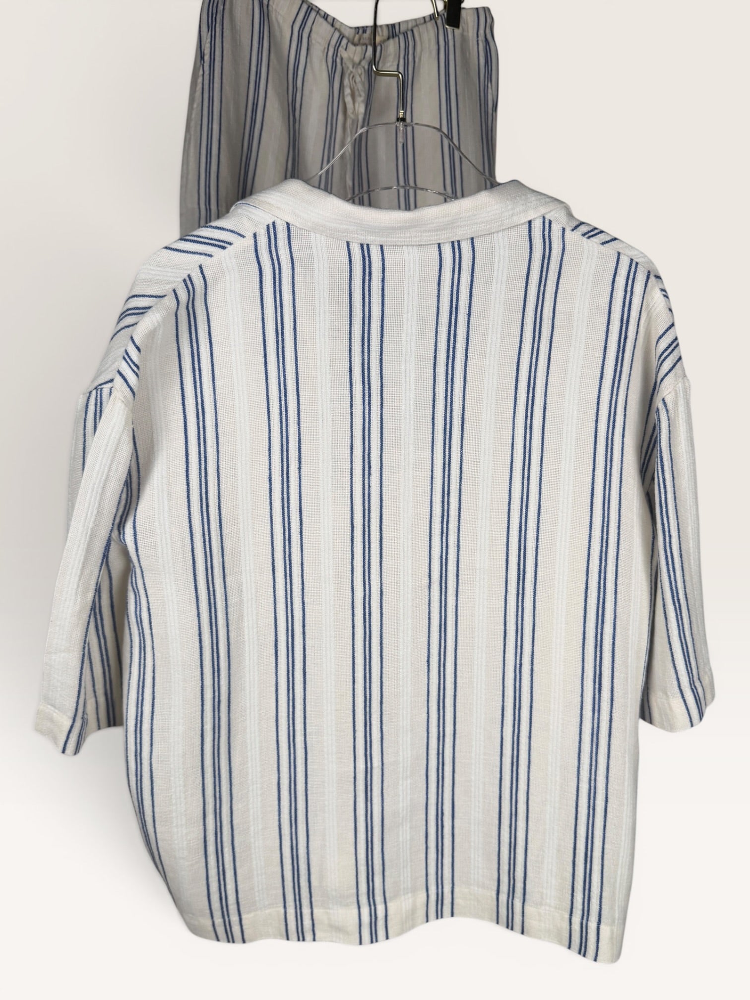 Faherity Striped Linen Shirt and Pants Set