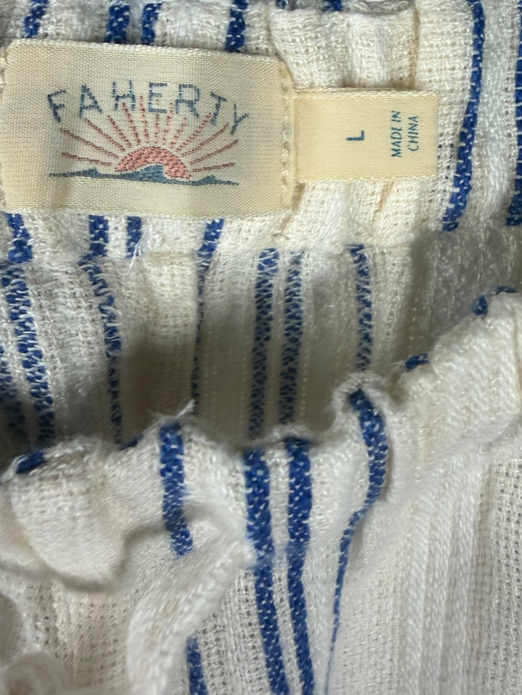 Faherity Striped Linen Shirt and Pants Set