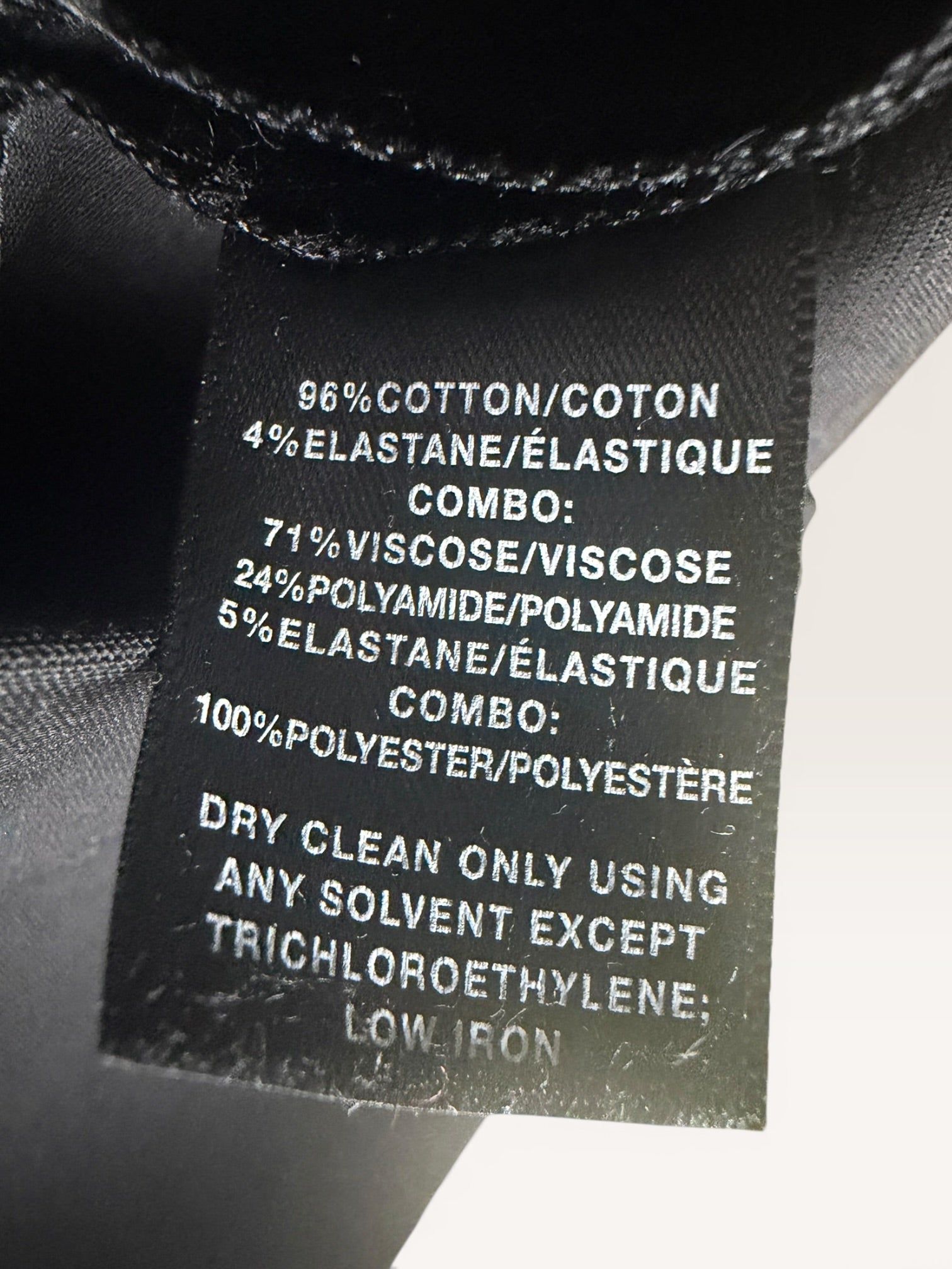 Lafayette 148 New York Black Zip Front Dress with Perforated Sleeves