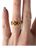 SAHIRA Gold Chain Link Ring