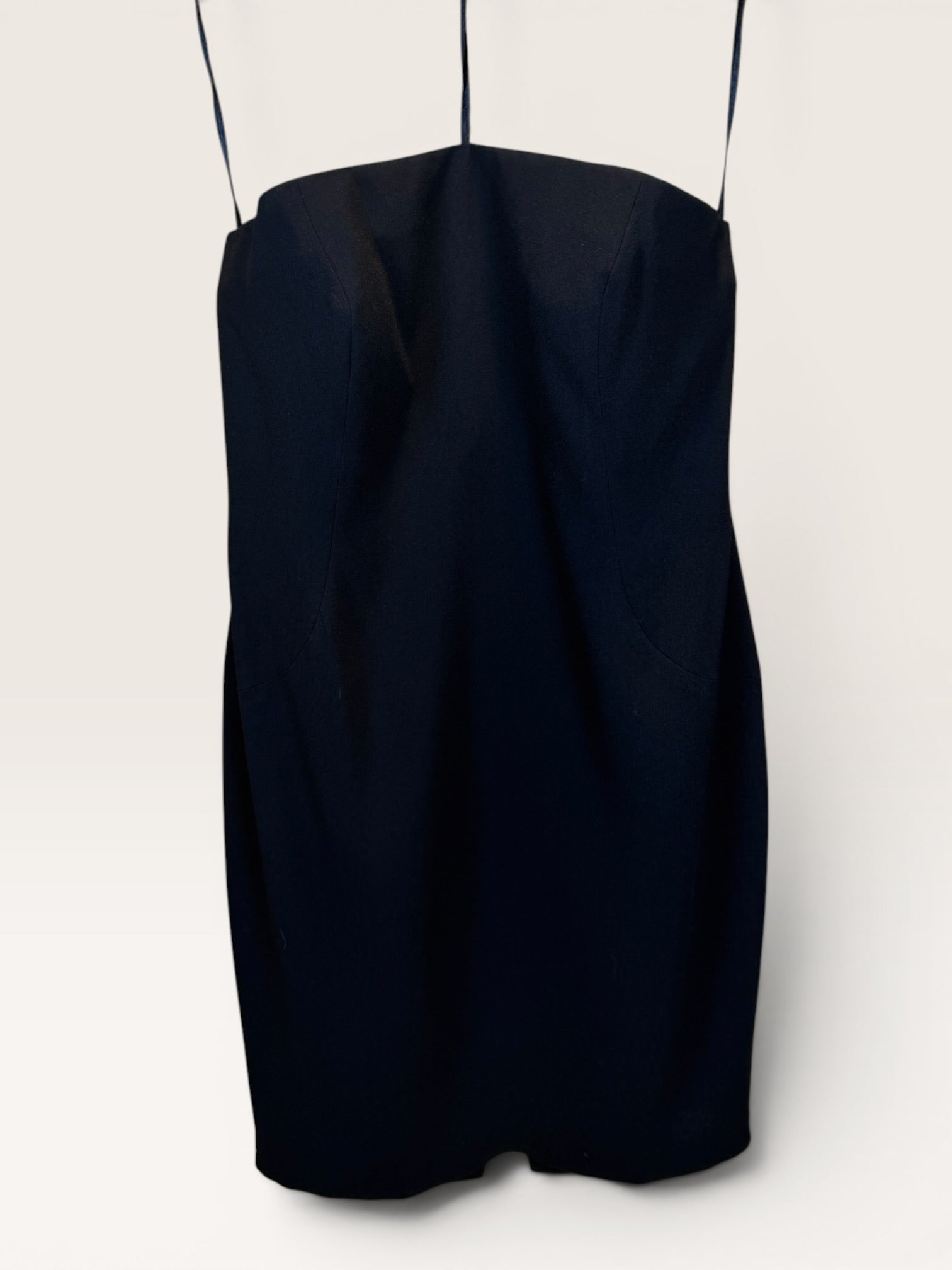 A.J. Bari Black Sleeveless Dress, 1980s
